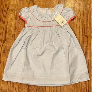 The Beaufort Bonnet Company Blue Dress with Pink Accents